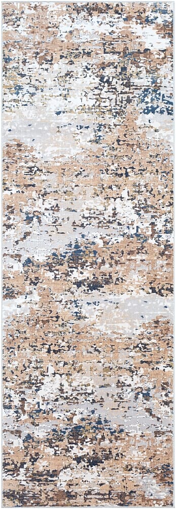 Surya Milano Mln-2300 Light Gray, Ivory, Dark Brown Organic / Abstract Area Rug