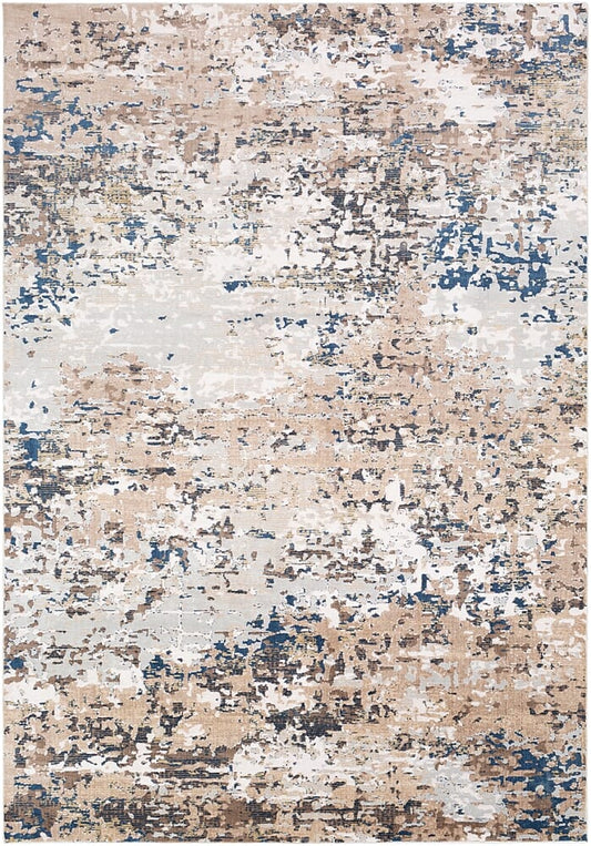 Surya Milano Mln-2300 Light Gray, Ivory, Dark Brown Organic / Abstract Area Rug