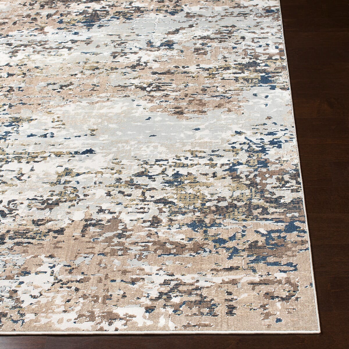 Surya Milano Mln-2300 Light Gray, Ivory, Dark Brown Organic / Abstract Area Rug