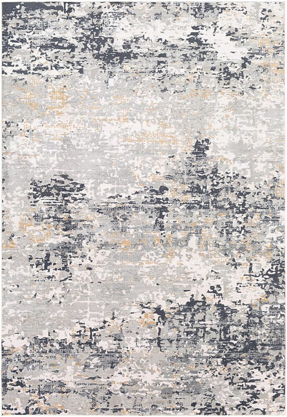 Surya Milano Mln-2301 Light Gray, Medium Gray, Tan, White Organic / Abstract Area Rug