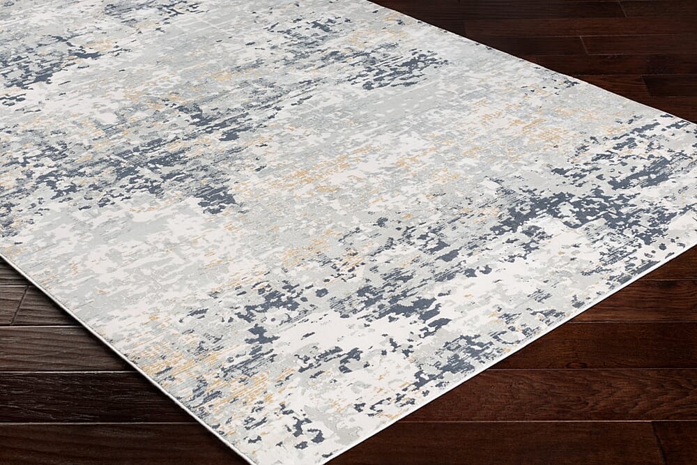 Surya Milano Mln-2301 Light Gray, Medium Gray, Tan, White Organic / Abstract Area Rug