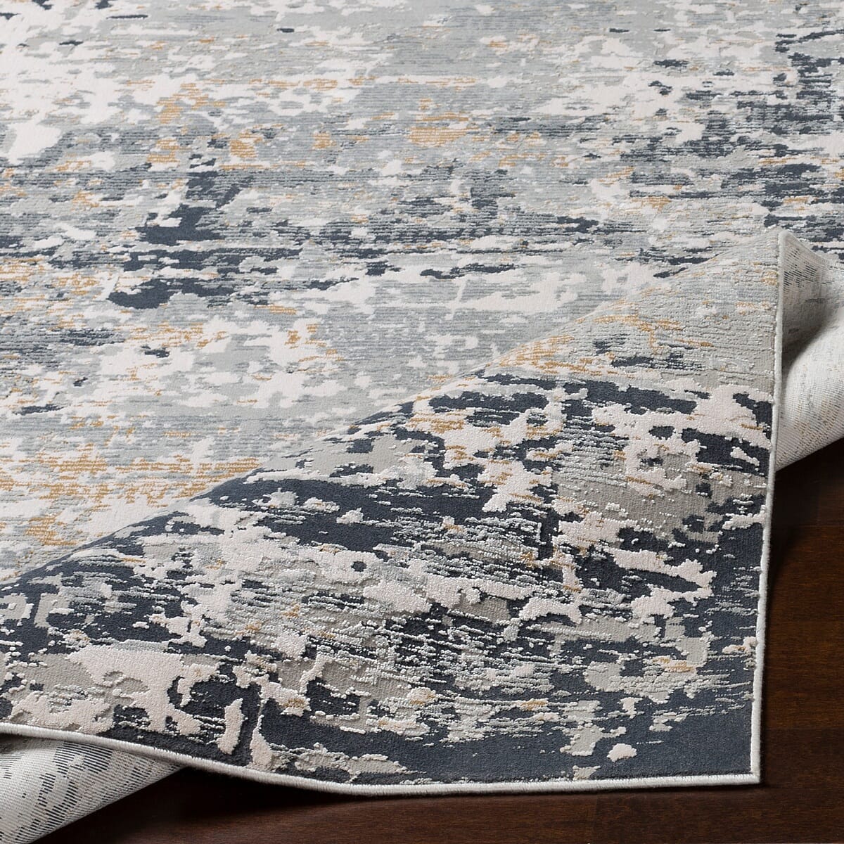 Surya Milano Mln-2301 Light Gray, Medium Gray, Tan, White Rugs.