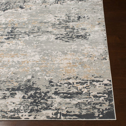 Surya Milano Mln-2301 Light Gray, Medium Gray, Tan, White Organic / Abstract Area Rug