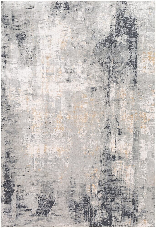 Surya Milano Mln-2304 Light Gray, Medium Gray, Tan, White Organic / Abstract Area Rug