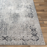 Surya Milano Mln-2307 Light Gray, Charcoal, Medium Gray, White Area Rug