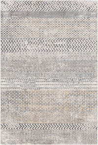 Surya Milano Mln-2308 Light Gray, Charcoal, Medium Gray, Mustard Area Rug