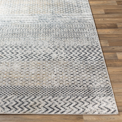 Surya Milano Mln-2308 Light Gray, Charcoal, Medium Gray, Mustard Area Rug