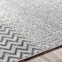 Surya Milano Mln-2308 Light Gray, Charcoal, Medium Gray, Mustard Area Rug