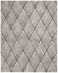 Safavieh Micro-Loop Mlp151H Charcoal / Ivory Geometric Area Rug