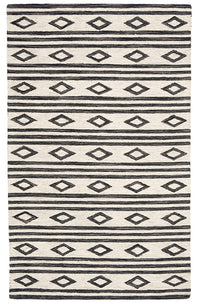 Safavieh Micro-Loop Mlp153A Ivory / Charcoal Moroccan Area Rug