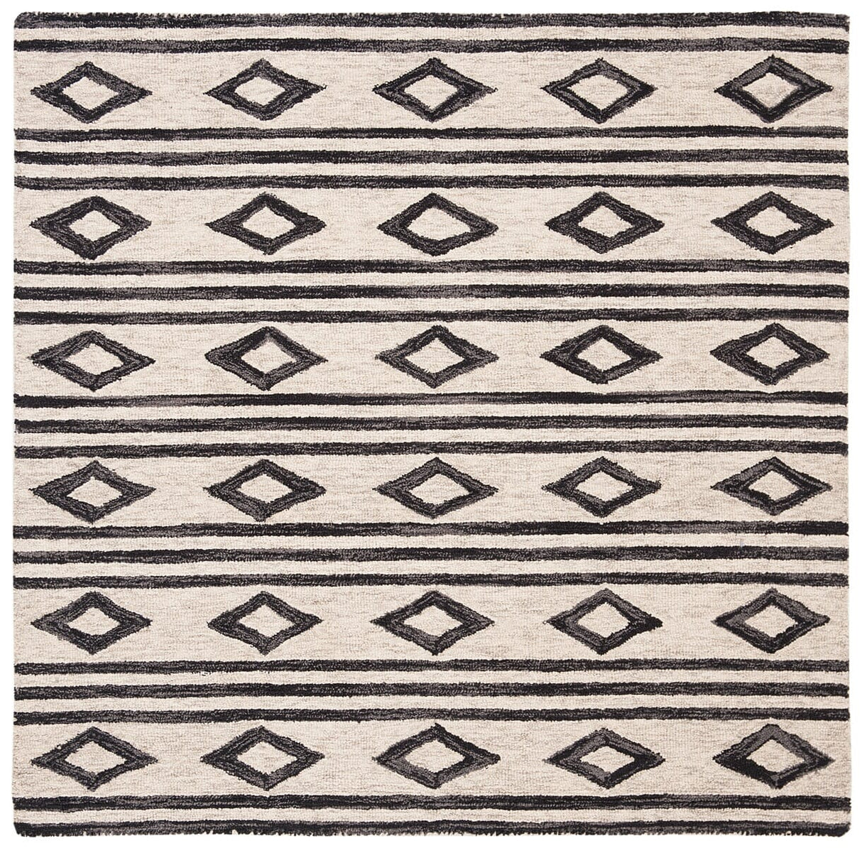 Safavieh Micro Loop Mlp153A Ivory/Charcoal Rug.