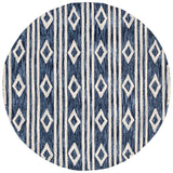 Safavieh Micro Loop Mlp153N Navy/Ivory Rug.