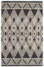 Safavieh Micro-Loop Mlp155H Charcoal / Ivory Geometric Area Rug