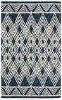 Safavieh Micro-Loop Mlp155N Navy / Ivory Moroccan Area Rug