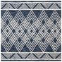 Safavieh Micro-Loop Mlp155N Navy / Ivory Rugs.