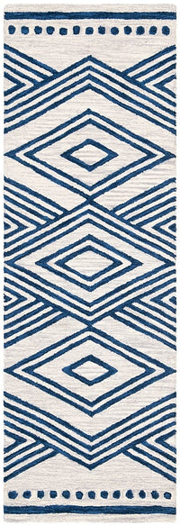 Safavieh Micro-Loop Mlp156A Ivory / Navy Area Rug