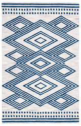 Safavieh Micro Loop Mlp156A Ivory/Navy Rug.