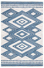 Safavieh Micro-Loop Mlp156A Ivory / Navy Area Rug