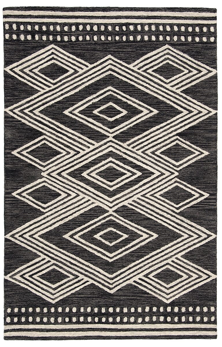 Safavieh Micro-Loop Mlp156H Charcoal / Ivory Area Rug