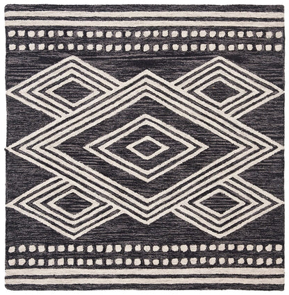 Safavieh Micro-Loop Mlp156H Charcoal / Ivory Area Rug