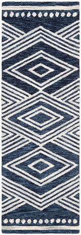 Safavieh Micro Loop Mlp156N Navy/Ivory Rug.