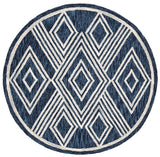Safavieh Micro Loop Mlp156N Navy/Ivory Rug.