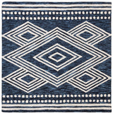 Safavieh Micro Loop Mlp156N Navy/Ivory Rug.