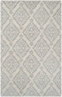 Safavieh Micro-Loop Mlp210A Light Grey Damask Area Rug