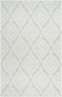 Safavieh Micro-Loop Mlp210C Light Blue Damask Area Rug