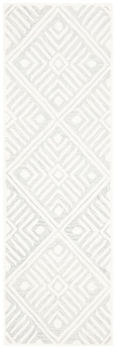 Safavieh Micro-Loop Mlp262F Grey / Ivory Damask Area Rug