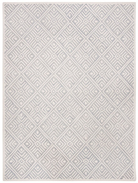 Safavieh Micro-Loop Mlp262F Grey / Ivory Damask Area Rug