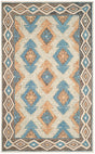 Safavieh Micro-Loop Mlp401A Blue / Beige Rugs.