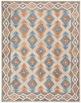 Safavieh Micro-Loop Mlp401A Blue / Beige Rugs.