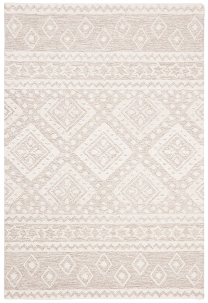 Safavieh Micro-Loop Mlp501B Beige / Ivory Moroccan Area Rug