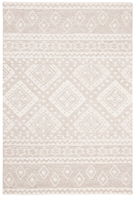 Safavieh Micro-Loop Mlp501B Beige / Ivory Moroccan Area Rug