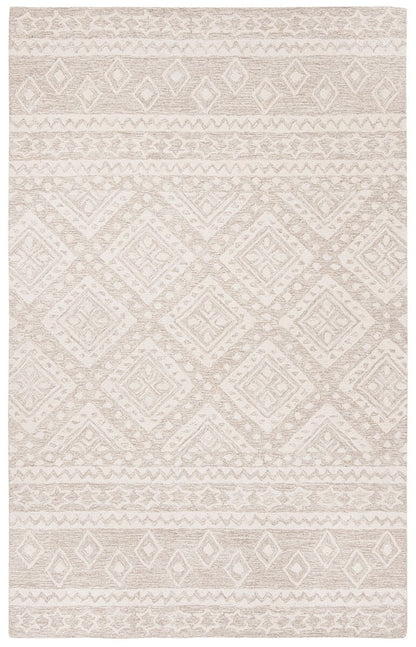 Safavieh Micro-Loop Mlp501B Beige / Ivory Moroccan Area Rug