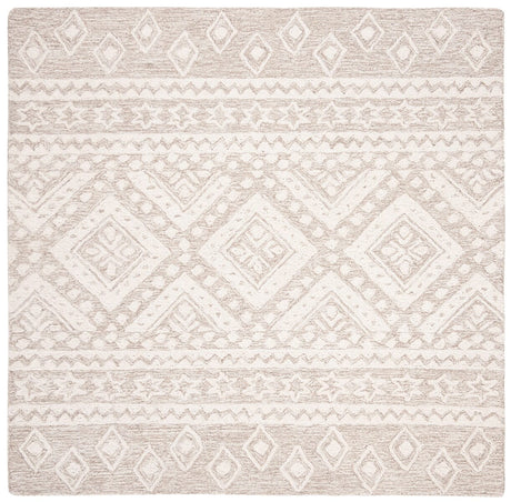 Safavieh Micro-Loop Mlp501B Beige / Ivory Moroccan Area Rug