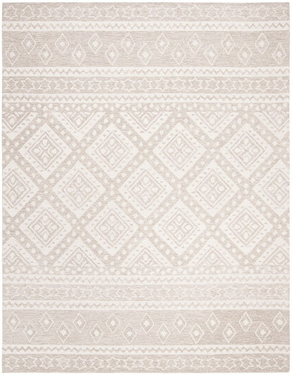 Safavieh Micro-Loop Mlp501B Beige / Ivory Moroccan Area Rug