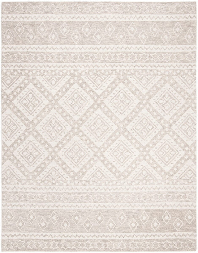 Safavieh Micro-Loop Mlp501B Beige / Ivory Moroccan Area Rug