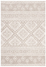 Safavieh Micro-Loop Mlp501F Grey / Ivory Rugs.