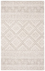 Safavieh Micro-Loop Mlp501F Grey / Ivory Rugs.