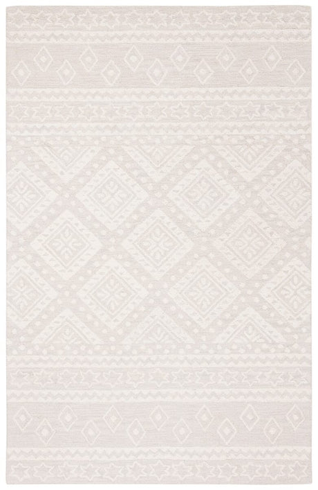 Safavieh Micro-Loop Mlp501G Grey / Ivory Moroccan Area Rug