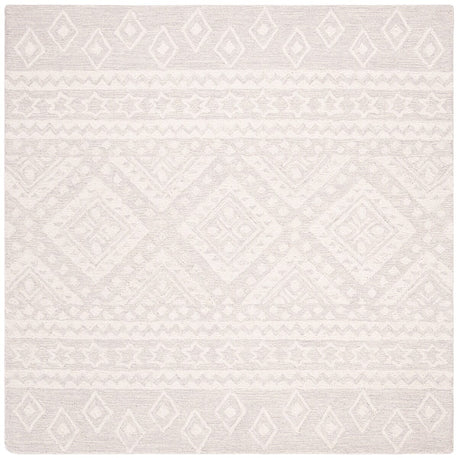 Safavieh Micro-Loop Mlp501G Grey / Ivory Moroccan Area Rug