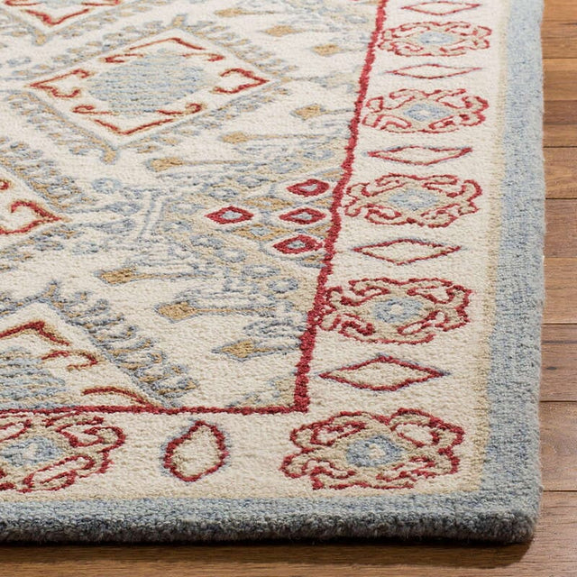 Safavieh Micro-Loop Mlp511Q Ivory / Red Area Rug