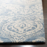 Safavieh Micro-Loop Mlp512M Blue / Ivory Rugs.