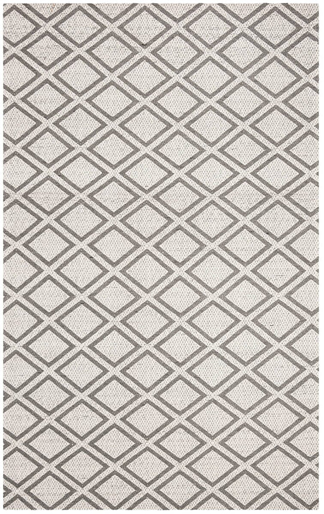 Safavieh Micro-Loop Mlp514G Silver / Dark Grey Geometric Area Rug