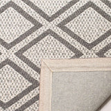 Safavieh Micro-Loop Mlp514G Silver / Dark Grey Rugs.