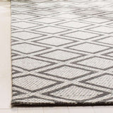Safavieh Micro-Loop Mlp514G Silver / Dark Grey Rugs.