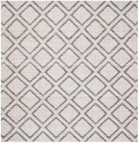 Safavieh Micro-Loop Mlp514G Silver / Dark Grey Geometric Area Rug