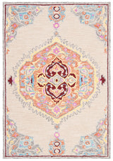 Safavieh Micro-Loop Mlp551B Beige / Orange Rugs.